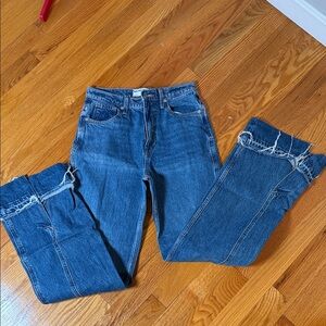 We The Free Dark Blue Straight Leg Jeans